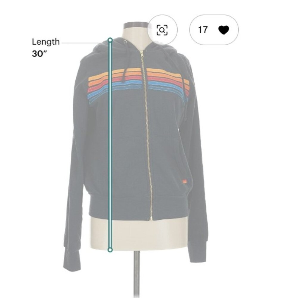Aviator Nation 5 Stripe Hoodie - Picture 5 of 6